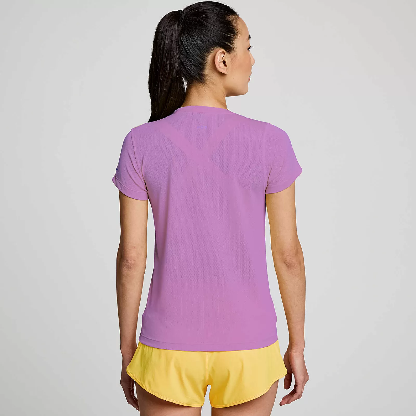 Store Saucony Donna Stopwatch Short Sleeve GrapeHeather