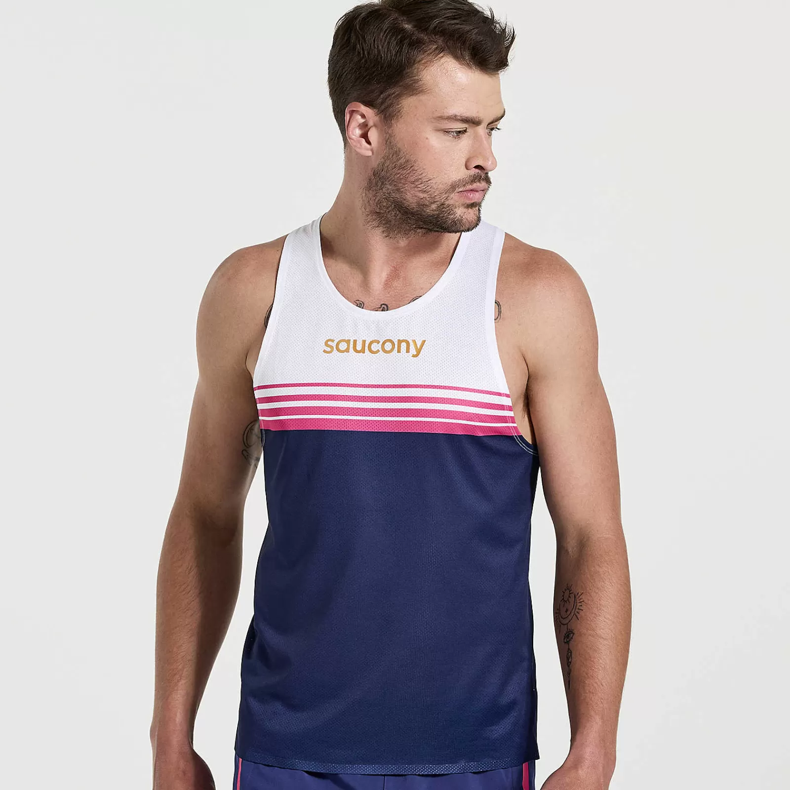 Hot Saucony Uomo Elite Singlet Sodalite